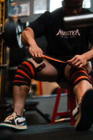 STIFF Orange Stripe Knee Wraps 2,5m