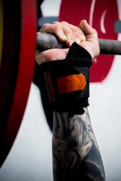 STIFF Orange Stripe Wrist Wraps