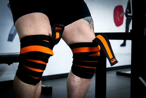 STIFF Orange Stripe Knee Wraps 2,5m
