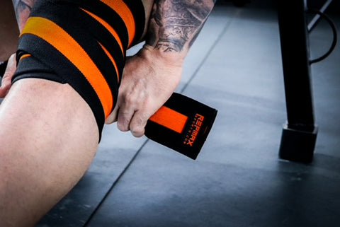 STIFF Orange Stripe Knee Wraps 2,5m