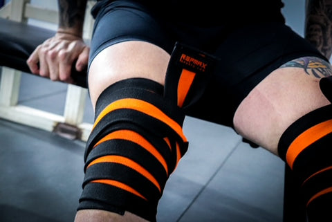 STIFF Orange Stripe Knee Wraps 2,5m