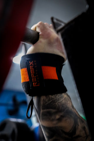 STIFF Orange Stripe Wrist Wraps